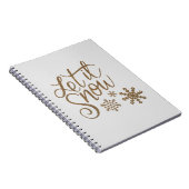 Schnee lassen notizblock (Rechte Seite)