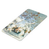 Schnee lassen - verschneit Hydrangea-Baum Magnet (Linke Seite)