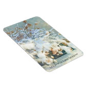 Schnee lassen - verschneit Hydrangea-Baum Magnet (Rechte Seite)