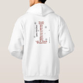 Schnee lassen - vor und nach dem Einkaufen - zweis Hoodie (Rückseite)