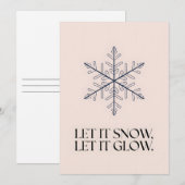 Schnee lassen - Weihnachtskarte Feiertagskarte (Vorne/Hinten)
