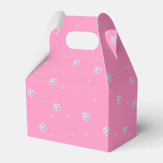 Schnee lassen - Winterschneeflocken Geschenkschachtel (Vorderseite)