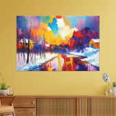 Schnee Leinwanddruck (Insitu (Wohnzimmer))