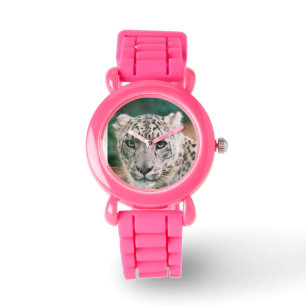 Schnee-Leopard Armbanduhr