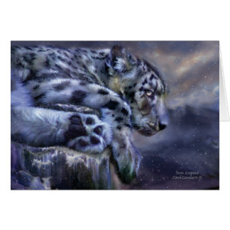 Schnee-Leopard ArtCard