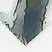 Schnee-Leopard-Babywatercolor-Kunst-Fleece-Decke Fleecedecke (Ecke)