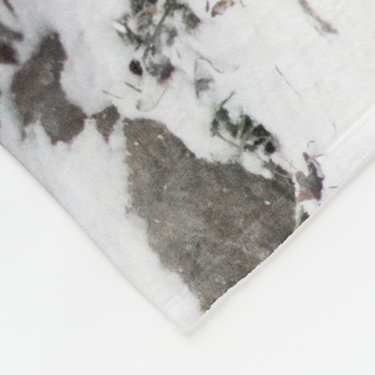 Schnee-Leopard-Bruder-Gehen Fleecedecke (Ecke)