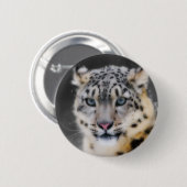 Schnee-Leopard Button (Vorne & Hinten)