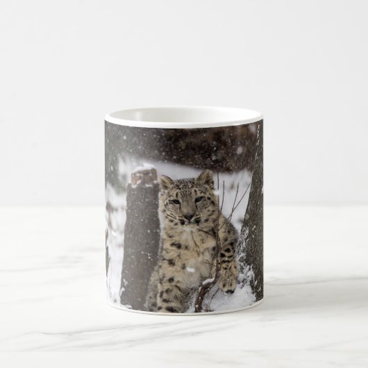 Schnee-Leopard CUB Kaffeetasse (Mittel)