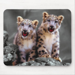 Schnee-Leopard CUB Mousepad