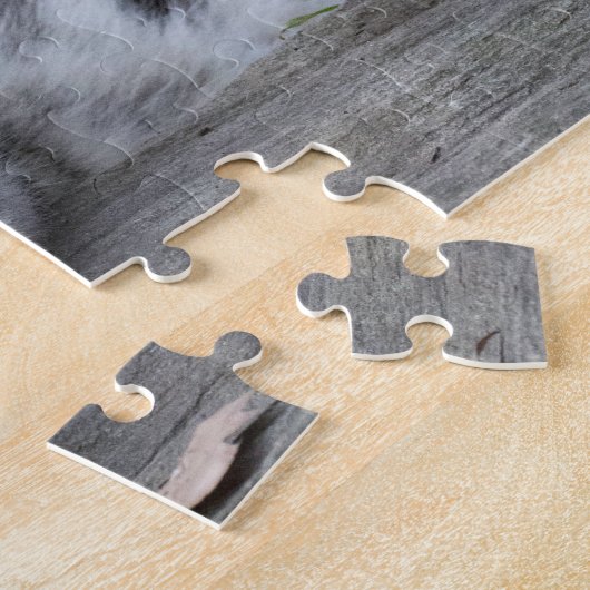 Schnee-Leopard-CUB-Sitzen Puzzle (Seite)