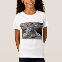 Schnee-Leopard-CUB-Sitzen