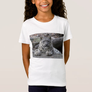 Schnee-Leopard-CUB-Sitzen T-Shirt