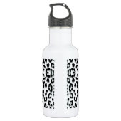 Schnee-Leopard-Druck-Gewohnheit Trinkflasche (Rückseite)
