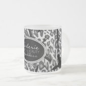 Schnee-Leopard-Druck-Haar u. Tasse der (VorderseiteRechts)