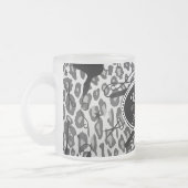 Schnee-Leopard-Druck-Haar u. Tasse der (Links)