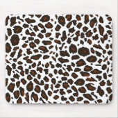 Schnee-Leopard-Druck Mousepad (Vorne)