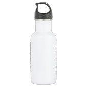 Schnee-Leopard Edelstahlflasche (Rückseite)