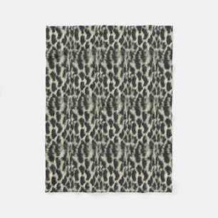 Schnee-Leopard-Fleece-Decke Fleecedecke
