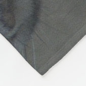 Schnee-Leopard-Fleece-Decke, groß Fleecedecke (Ecke)