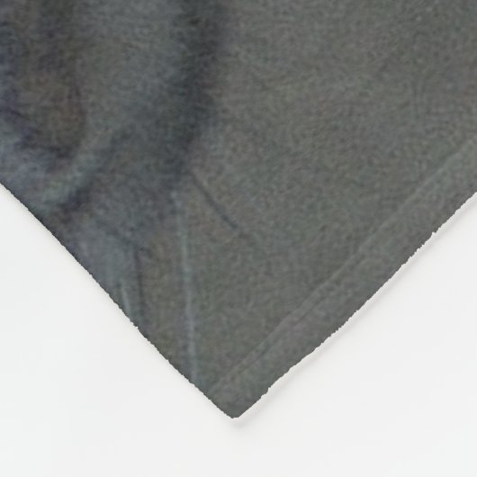 Schnee-Leopard-Fleece-Decke, groß Fleecedecke (Ecke)