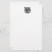 Schnee-Leopard-Fraktal Briefpapier (Vorne/Hinten)
