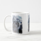 SCHNEE LEOPARD gefährdete Arten von Big Cat Kaffeetasse (Links)