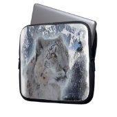 SCHNEE LEOPARD gefährdete Arten von Big Cat Laptopschutzhülle (Vorderseite Links)