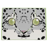 Schnee-Leopard-Geschenk-Tasche Große Geschenktüte (Vorderseite)