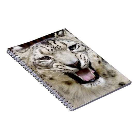 Schnee-Leopard-Gesicht Notizblock (Rechte Seite)