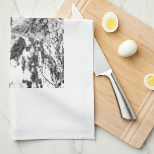 Schnee-Leopard Handtuch (Viertel Falte)