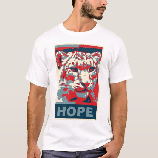 Schnee-Leopard-Hoffnungs-T - Shirt (Vorderseite)