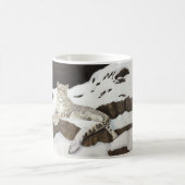 Schnee-Leopard Kaffeetasse (Mittel)