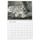 Schnee-Leopard-Kalender, Schnee-Leoparden Kalender (Jan 2027)