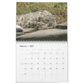 Schnee-Leopard-Kalender, Schnee-Leoparden Kalender (Feb 2027)