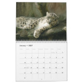 Schnee-Leopard-Kalender, Schnee-Leoparden Kalender (Jan 2027)