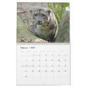 Schnee-Leopard-Kalender, Schnee-Leoparden Kalender (Feb 2027)