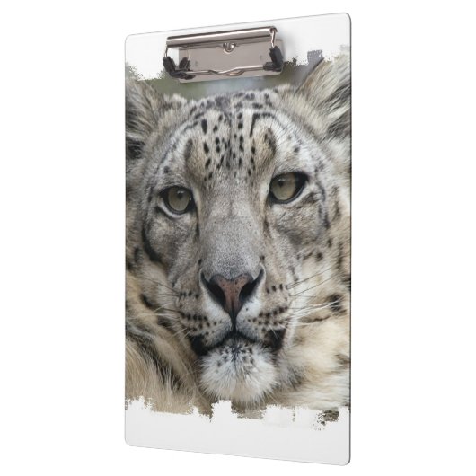 Schnee-Leopard Klemmbrett (Links)