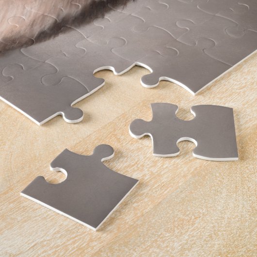 Schnee-Leopard-Laubsäge Puzzle (Seite)