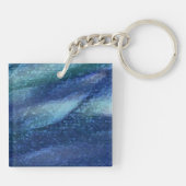 Schnee-Leopard-Lebensraum Schlüsselanhänger (Rückseite)