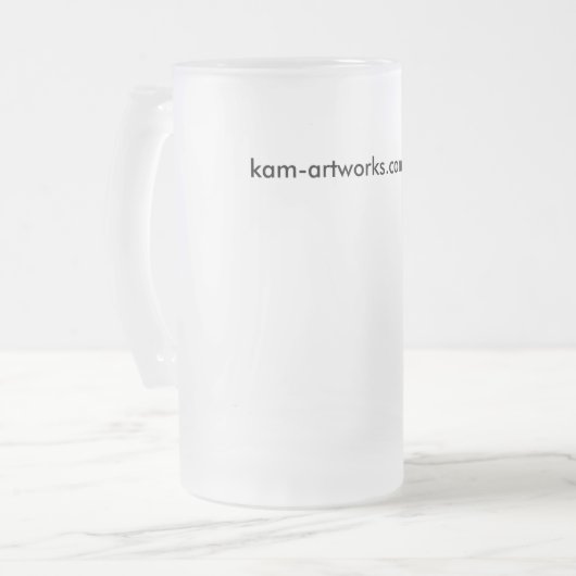 Schnee-Leopard-mattierte Tasse (Vorderseite Links)