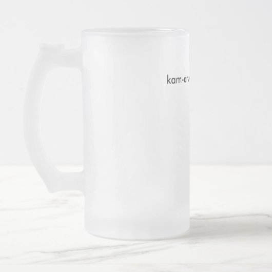 Schnee-Leopard-mattierte Tasse (Links)