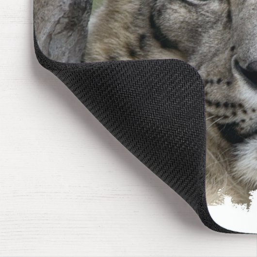 Schnee-Leopard-Mausunterlage Mousepad (Ecke)