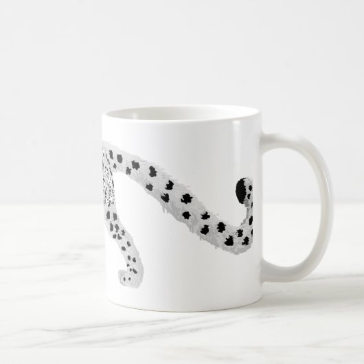 Schnee-Leopard mit der Kaffeetasse (Rechts)
