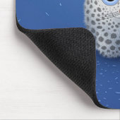 Schnee-Leopard Mousepad (Ecke)