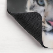Schnee-Leopard Mousepad (Ecke)