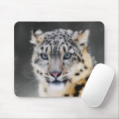 Schnee-Leopard Mousepad (Mit Mouse)