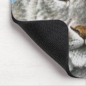 Schnee-Leopard Mousepad (Ecke)