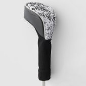 Schnee-Leopard-Muster Golf Headcover (angewinkelt)