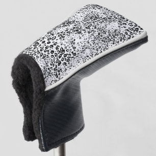 Schnee-Leopard-Muster Golf Headcover